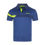 Donic Polo-Shirt Stripes, Farbe: marine-blau, Konfektionsgröße: XXS