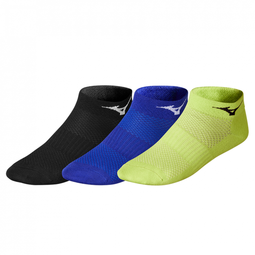 Mizuno Socken 3er Pack schwarz/dunkelblau/grün