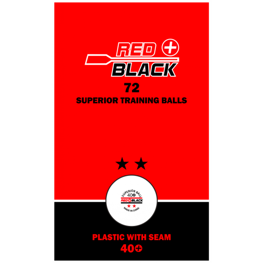 Red+Black Poly Superior ** Trainingsball weiß (72 Stk)